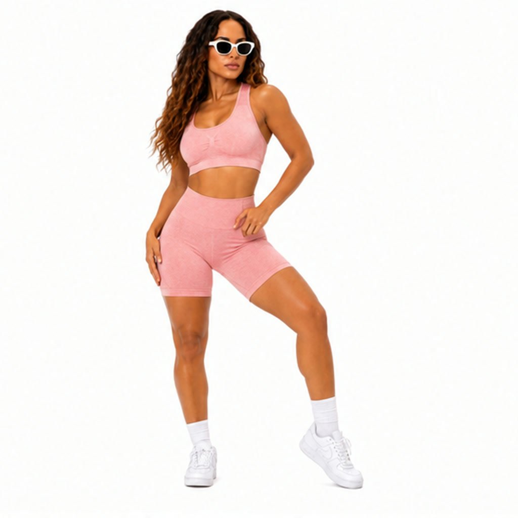 Conjunto moldeador Rosa con detalles lineares - Image 3