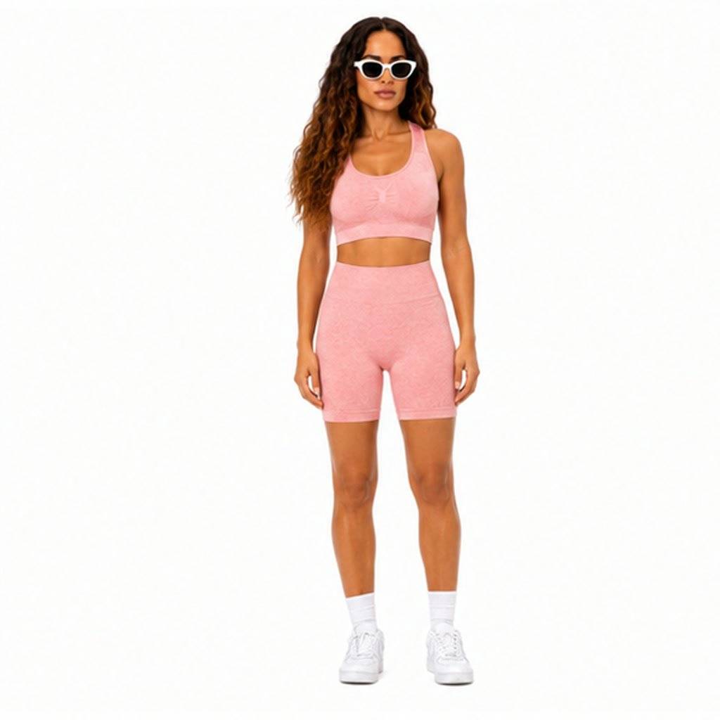 Conjunto moldeador Rosa con detalles lineares