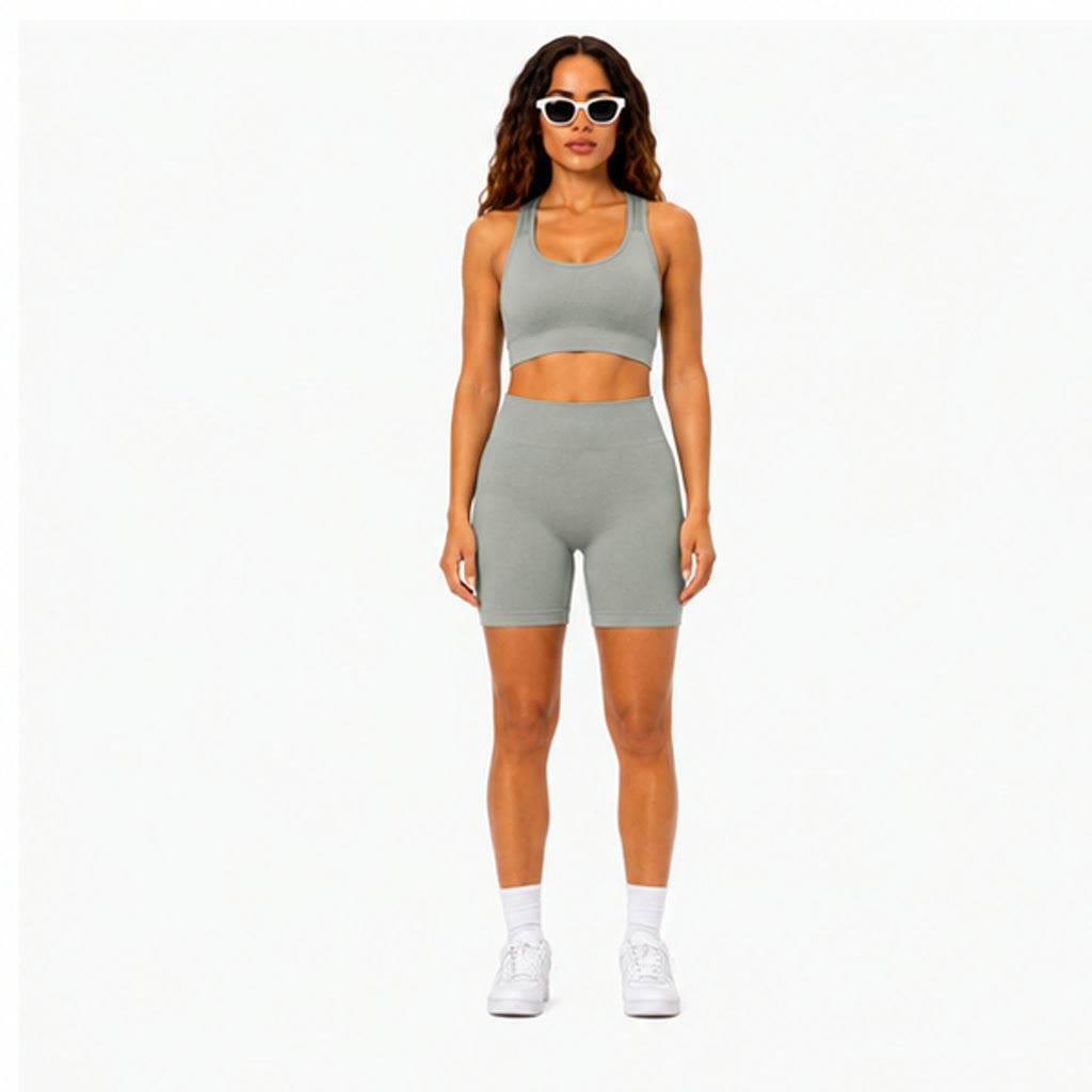 Conjunto moldeador Gris con detalles lineares