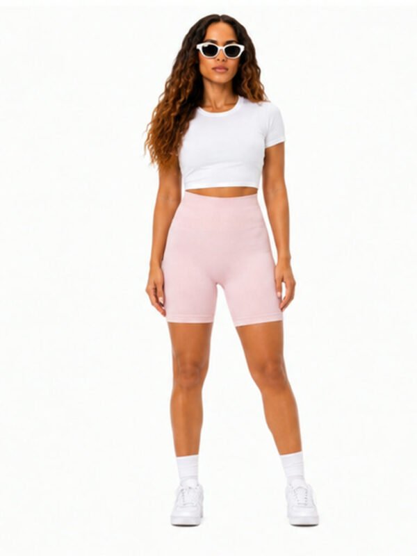 Short deportivo seamless premium compresión push up Rosa