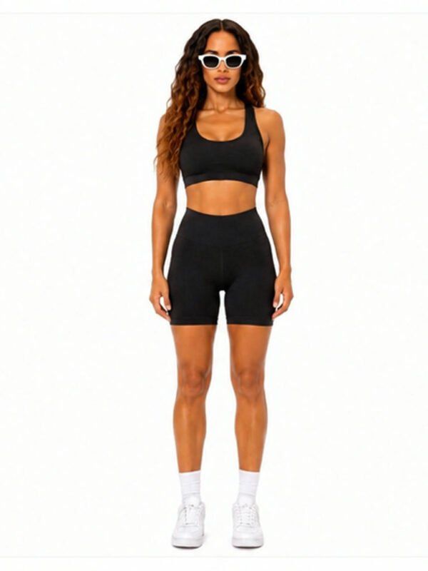 Enterizo seamless premium athleisure Negro